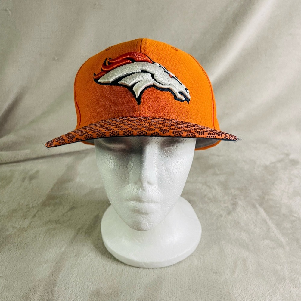 New Era Denver Broncos Hat Cap Men's Size 7 3/8 59Fifty Fitted NFL Football